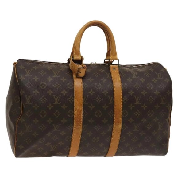 LOUIS VUITTON Monogram Keepall 45 Boston Bag M41428 LV Auth bs25353 - Picture 1 of 16